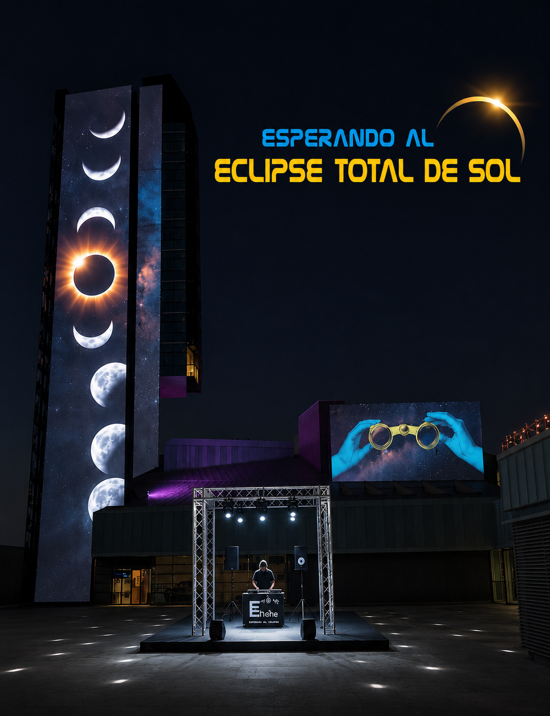 slide Esperando al Eclipse