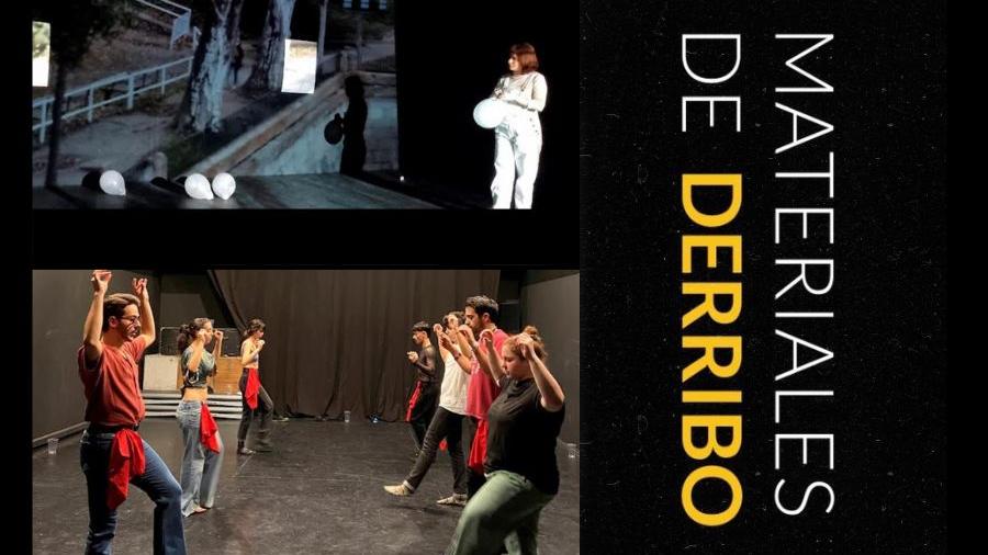 Cartel materiales de derribo en el LAVA