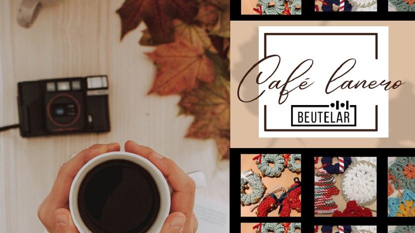 Cartel de Café Lanero en Galerías Va