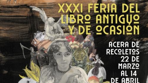 Cartel feria del libro antiguo y de ocasión 