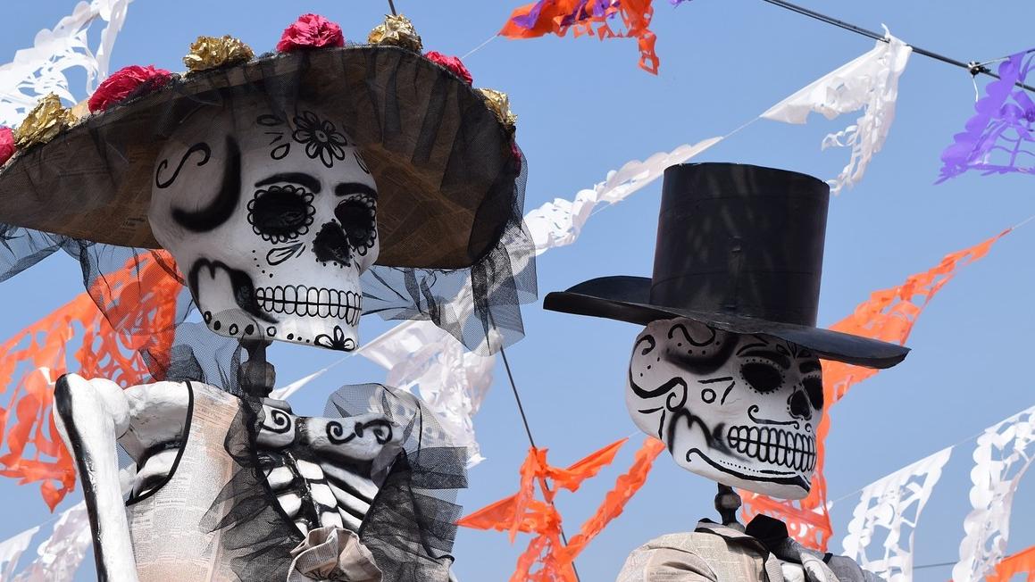 Máscaras mexicanas día de los muertos