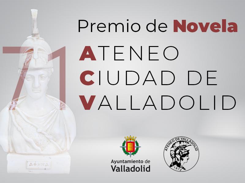 Cartel premio de novela ateneo ciudad de Valladolid 2024