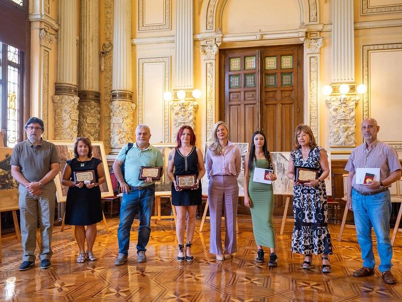 Foto de los premiados concurso pintura rápida san pedro regalado 2024